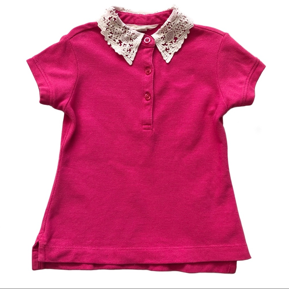 Lands End pink polo